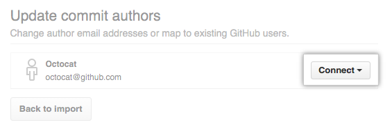 List of commit authors