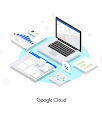 Illustration of serverless in Google Cloud
