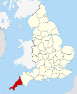 Cornwall within England