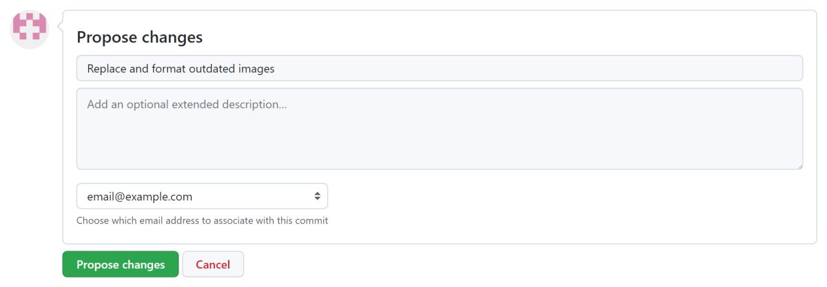 Propose and commit file changes.