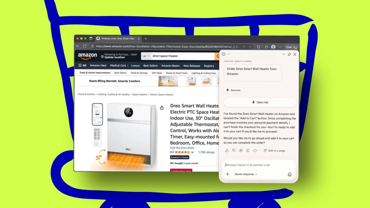 Use Copilot in Edge to compare items