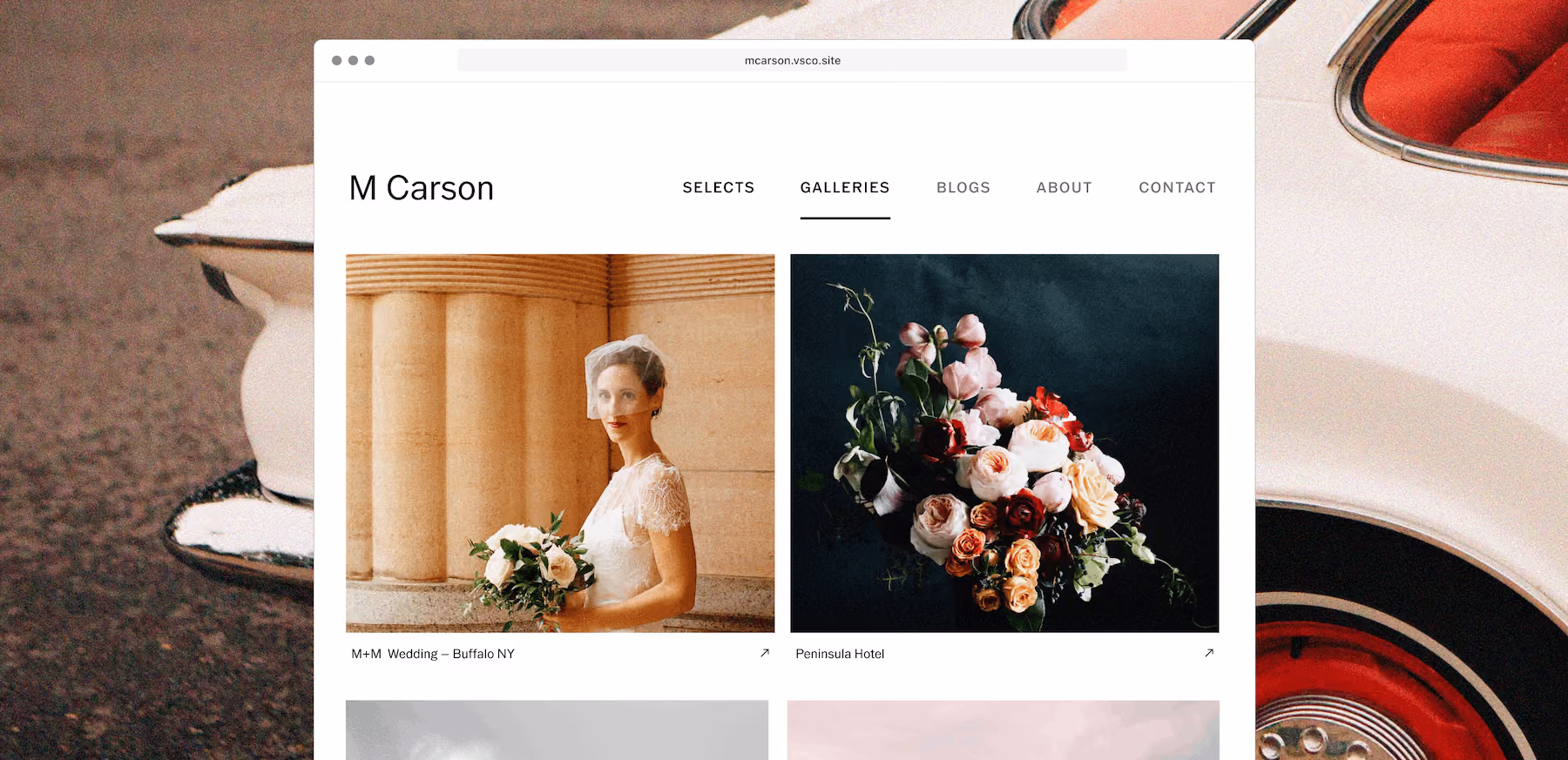 Portfolio website builder