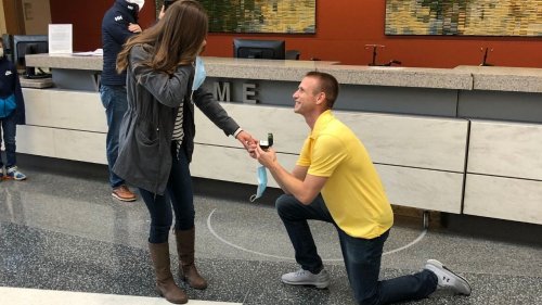 Police Officer Who Was Shot On Duty Proposes After Being Discharged | Happily