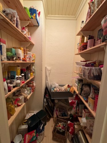 He Rebuilt His Pantry With Curved Shelves and It Stopped Looking Like Storage