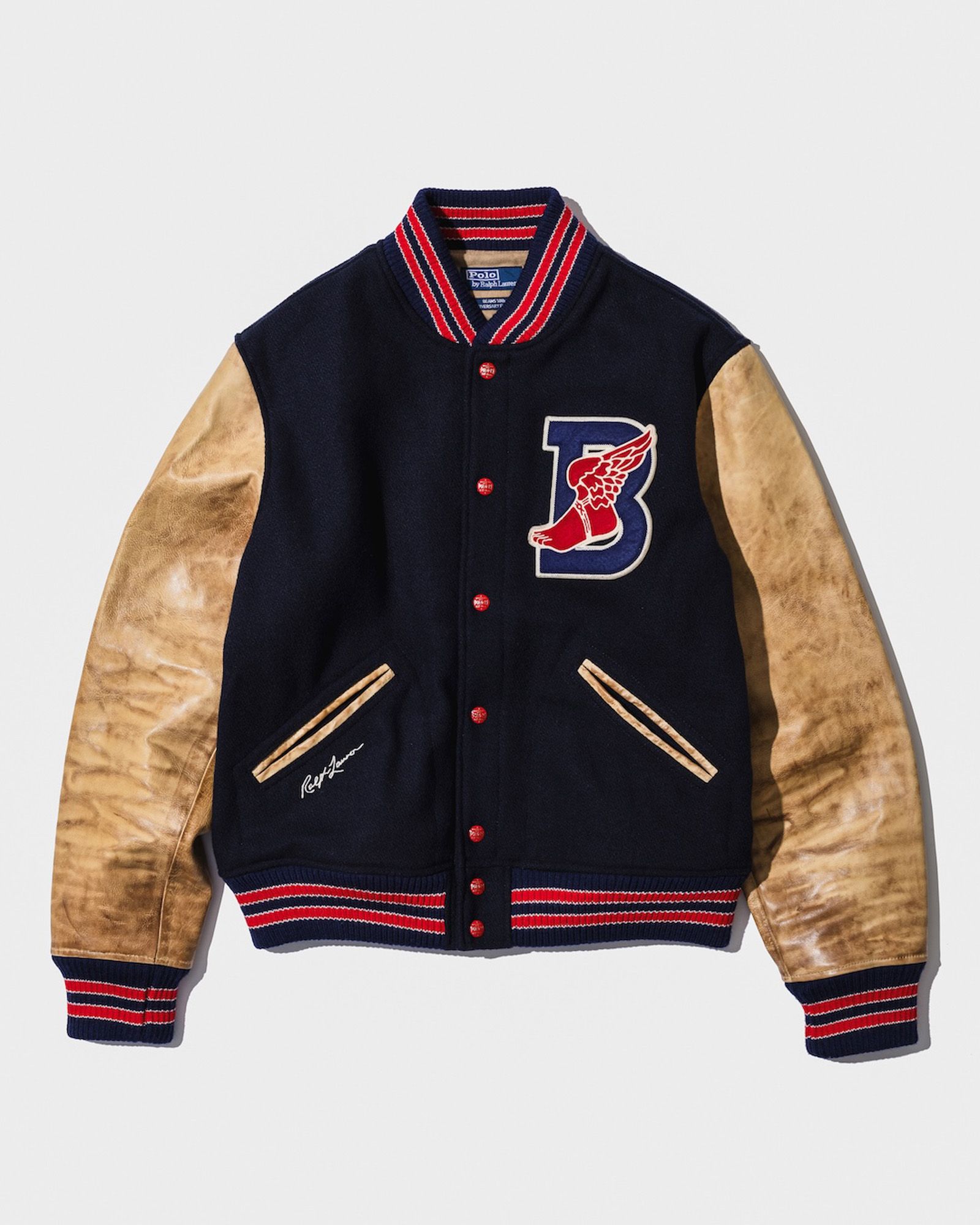 B WING LETTERMAN JACKET ¥165000