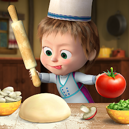 Imagen de ícono de Masha y el Oso Juegos de Pizza