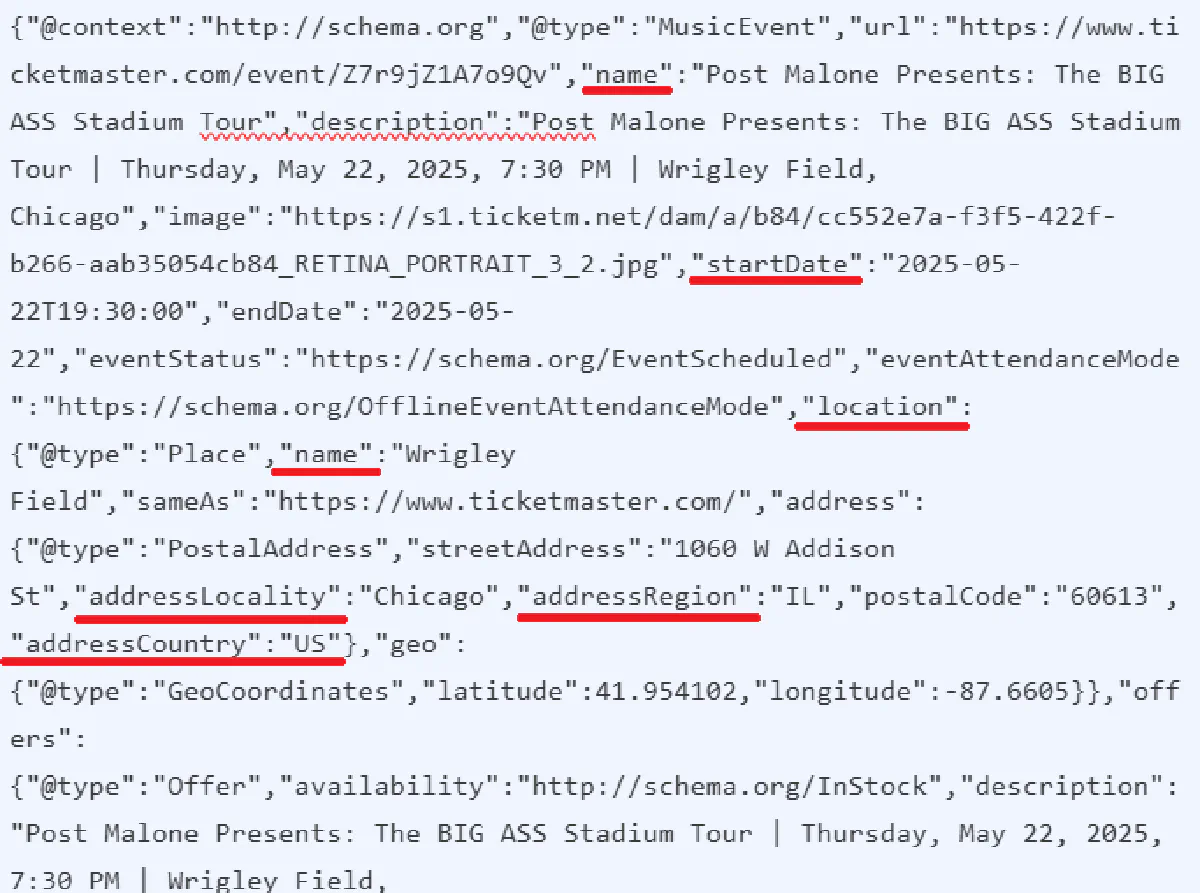 ticketmaster json scraping