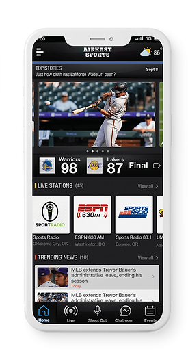 AirKast mobile app: live streaming & listener engagement